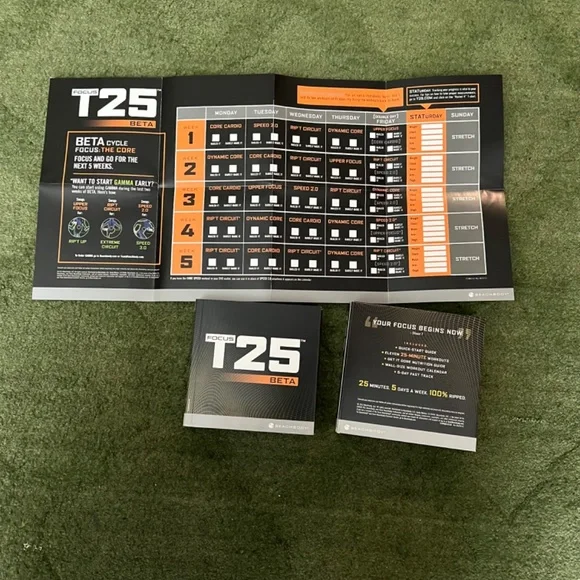 Focus T25 Get It Done DVD Set Alpha Beta 9 DVD Disc Set Exercise Cardio Fitness - Picture 2 of 15